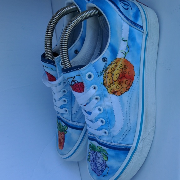 Vans One Peice devil fruit Colorful Old Skool W7 M 5.5 - Picture 1 of 7